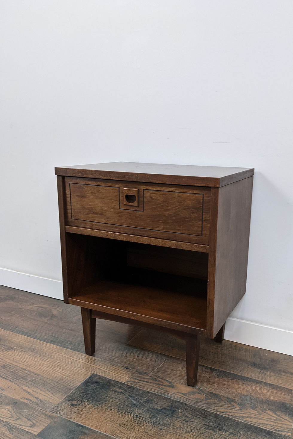 Thumbnail: MCM Side Table With Drawer By Stanley Furniture Co.