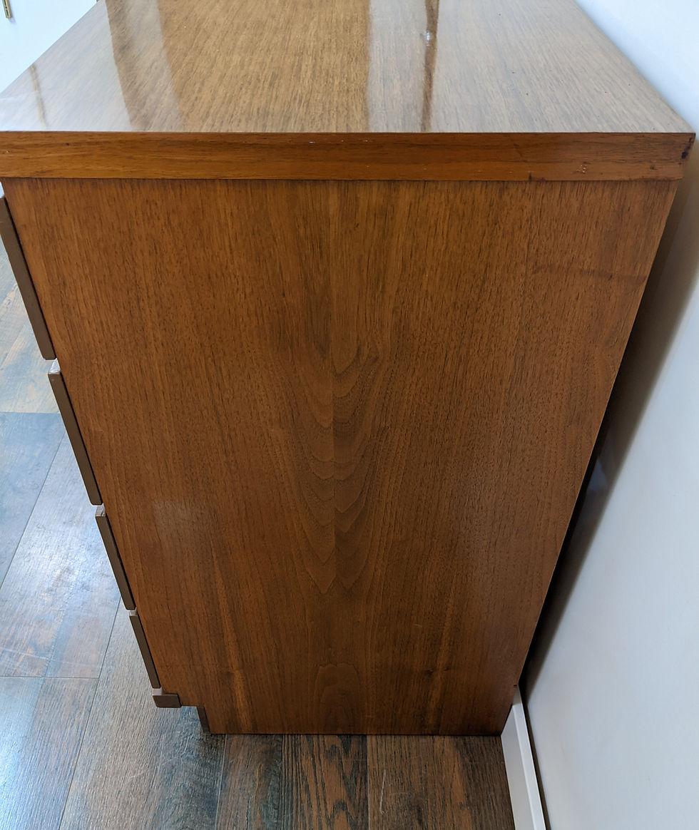 Thumbnail: MCM Long Four Drawer Dresser