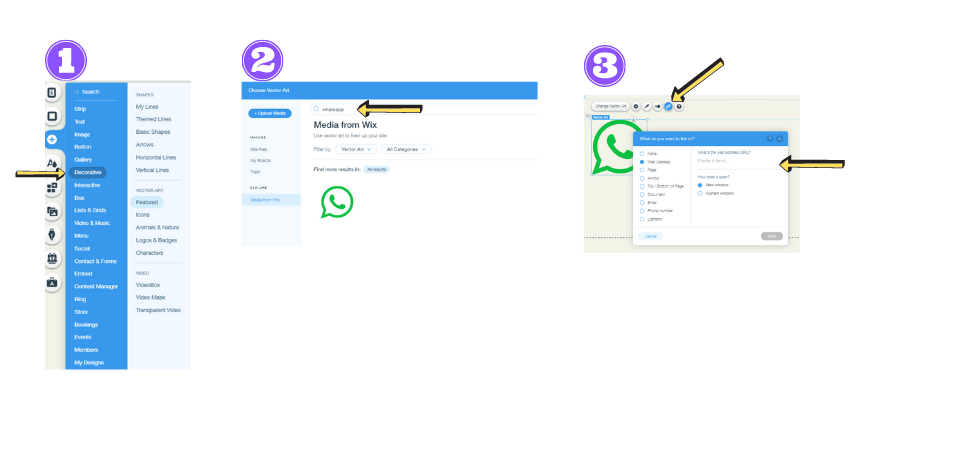 איך להוסיף כפתור ווטסאפ לאתר וויקס?