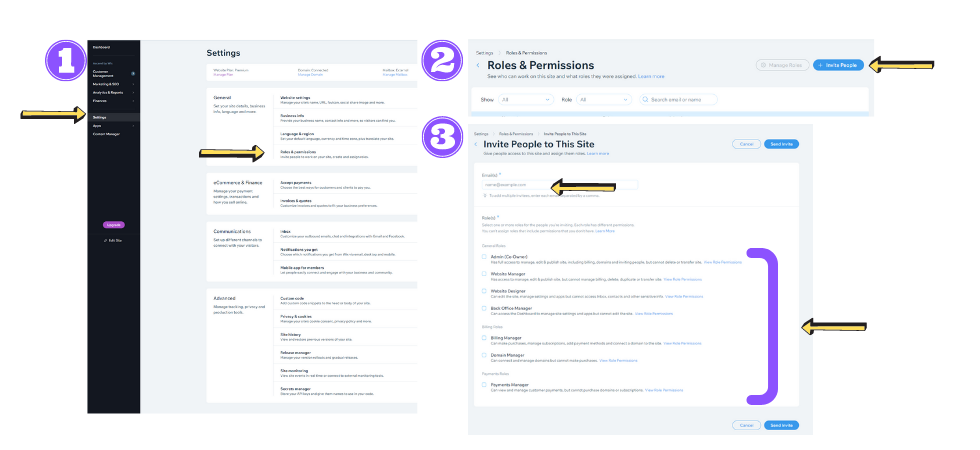 איך להוסיף עורכים לאתר וויקס?