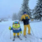 The monster & Benny having fun