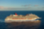 Carnival Cruise ship sailing at sea