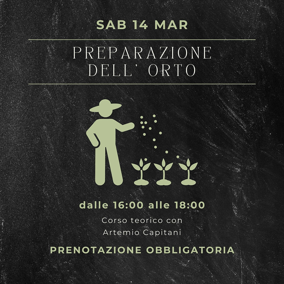 Preparazione dell' orto