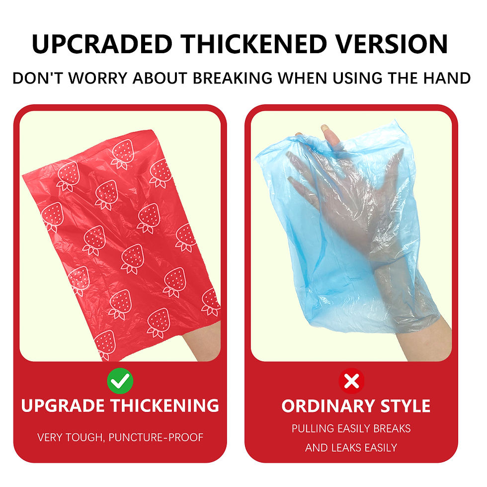 Thumbnail: Photodegradable poop bags extra-Thick Tear-Resistant Strawberry-Scented Pet Wast