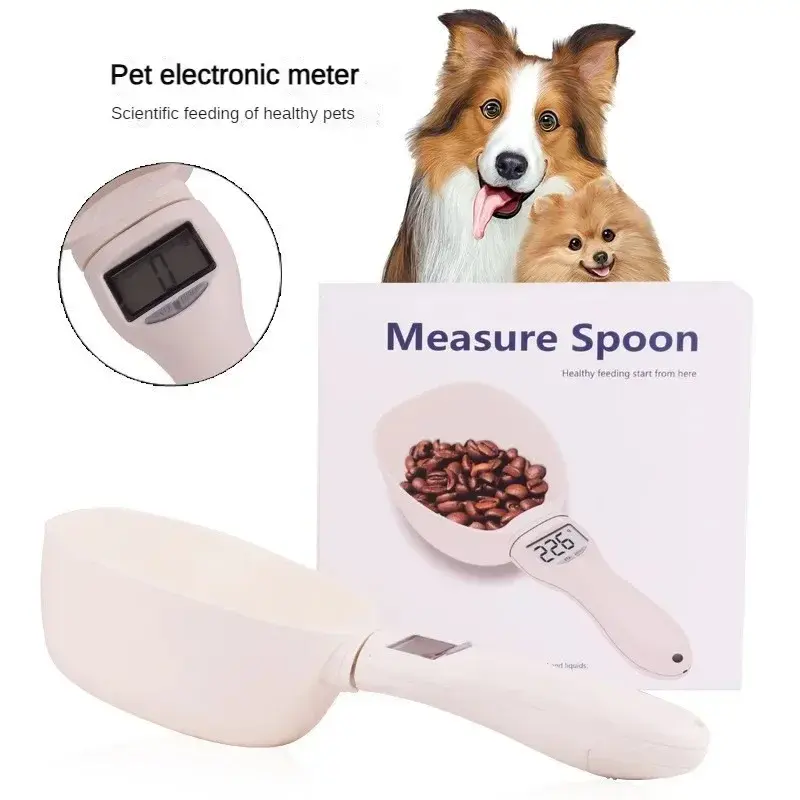 Thumbnail: Pet Food Measuring Scoop Electronic Dog Cat Food Measuring Cup Digital Spoon Sca