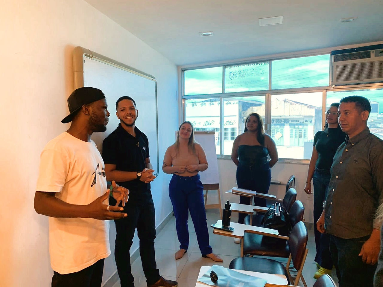 Turma do curso de oratória da Escola Gestoos, no Rio de Janeiro.