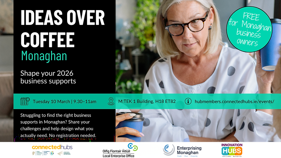 Businesses invited to shape future supports atIdeas Over Coffee event in Monaghan 