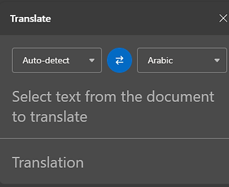 Translate icon user box