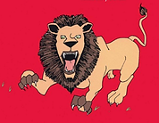 Growing Lion, taken from cover of The Red Well-Read Reader