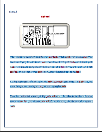 Selected Text of Story 1