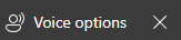 Voice options
