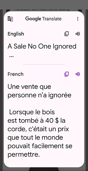 Story 289 translated to French