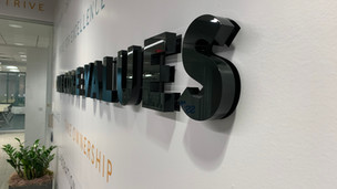 Vinyl Prints and Dimensional Lettering