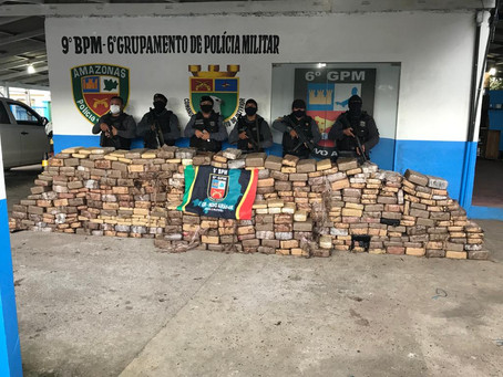 Polícia Militar de Novo Airão apreende 920 quilos de drogas no Arquipélago de Anavilhanas