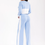 Thumbnail: BLUE LONG SLEEVE TOP & ELASTIC WAIST PANTS COLORBLOCK 2PC. SET