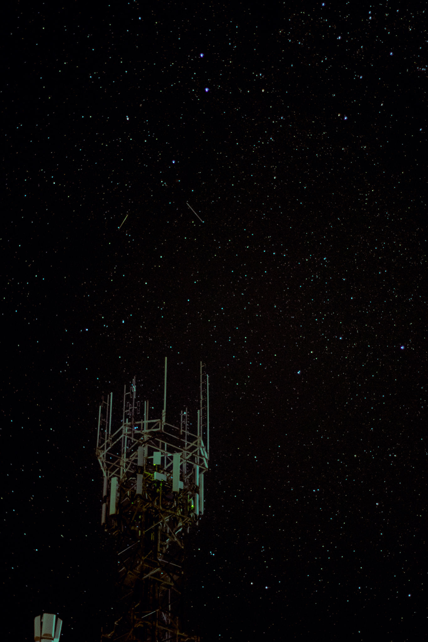 Telecom Tower Stars Satellites