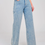 Thumbnail: GIDI CHIC BUTTON CLOSURE POCKETS WIDE RAW EDGE LEG DENIM PANTS