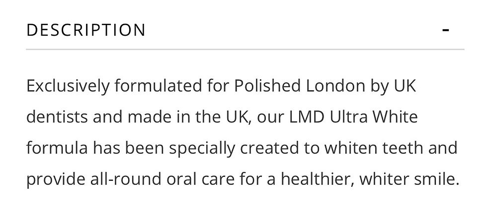 Thumbnail: Lmd/polished ultra white toothpaste
