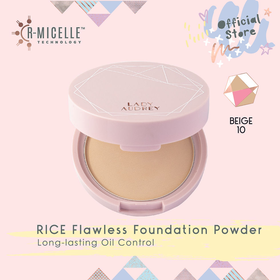 Thumbnail: Lady Audrey Rice Flawless Foundation Powder Long-Lasting Oil Control Beige 10