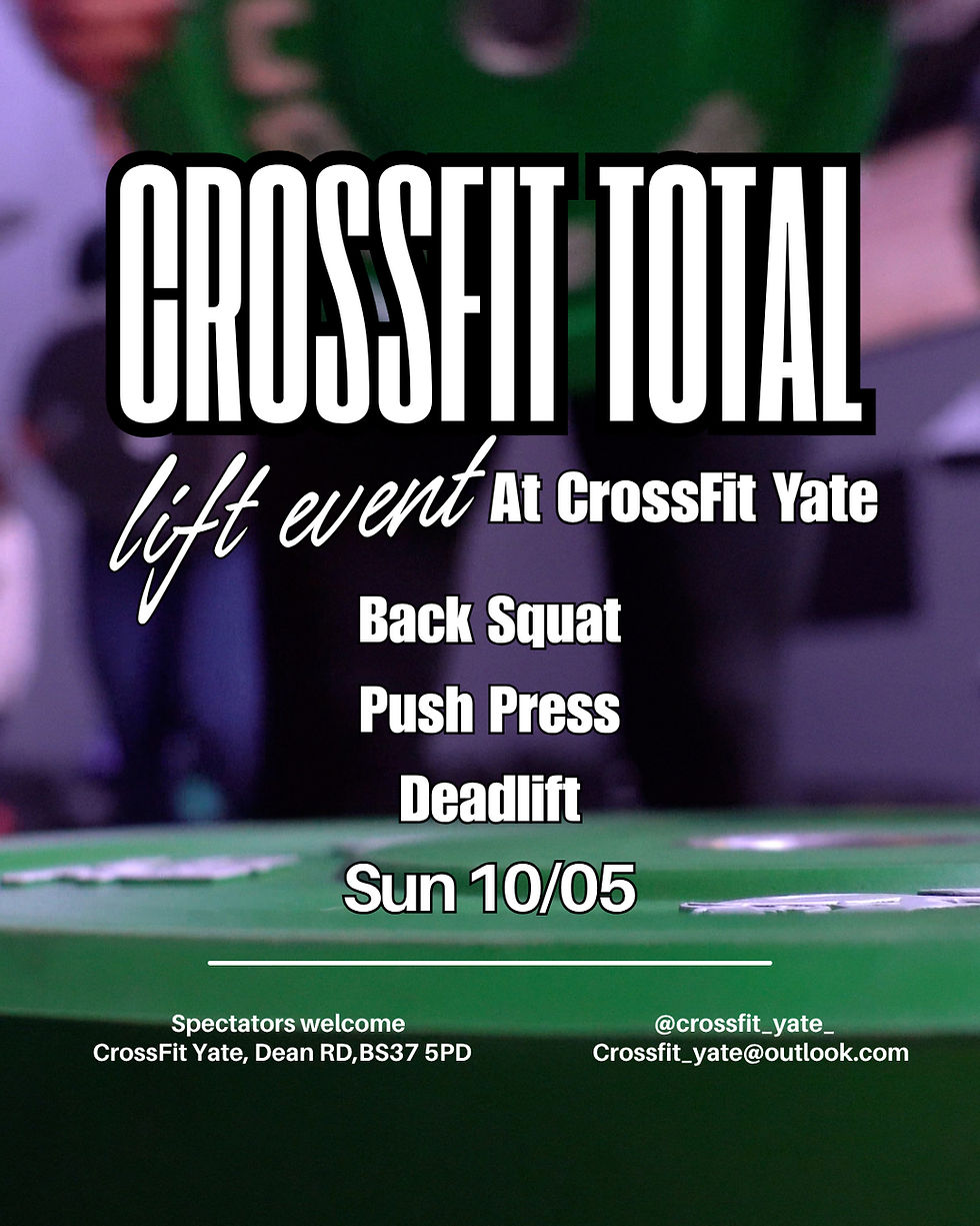 CrossFit Total Lift Event at CFY