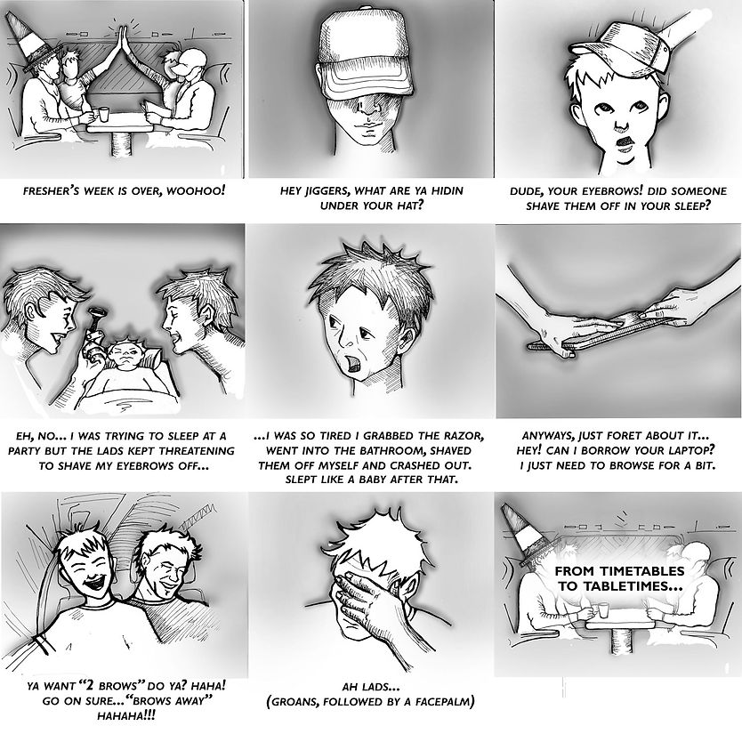 student train travel storyboard