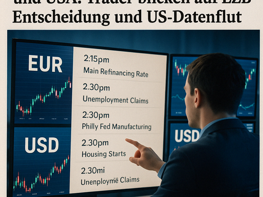 Trader analysiert EUR- und USD-Entscheidungen am 17. April 2025 in Zürich vor wichtigen Wirtschaftsdaten.“