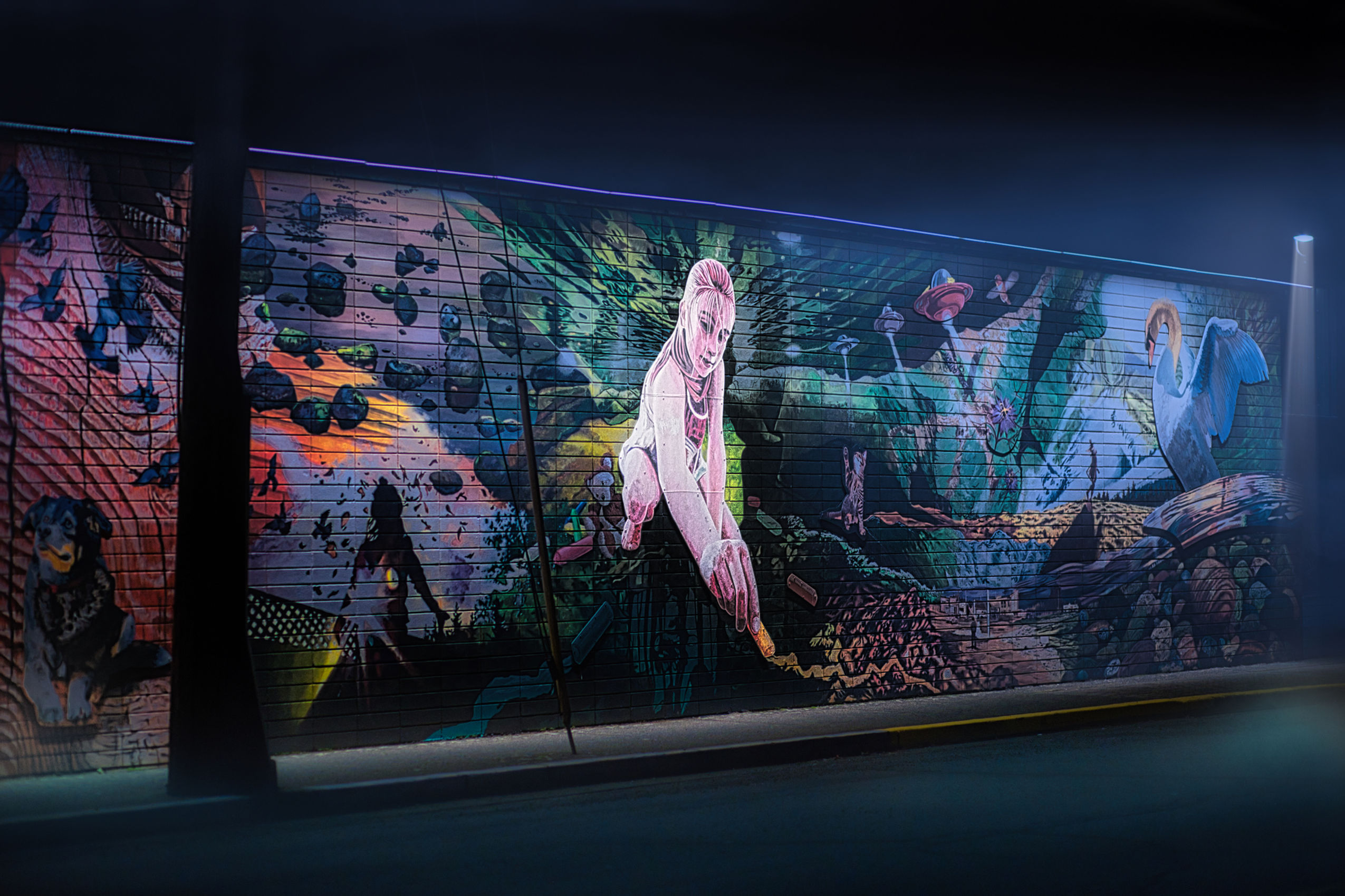 Campbell River Art Cyberpunk Shot