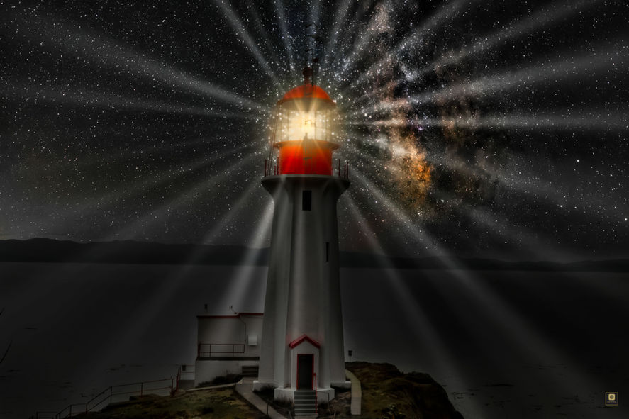Sheringham Lighthouse at Night