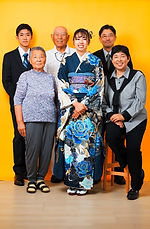 益田市 フォトスタジオでの家族写真