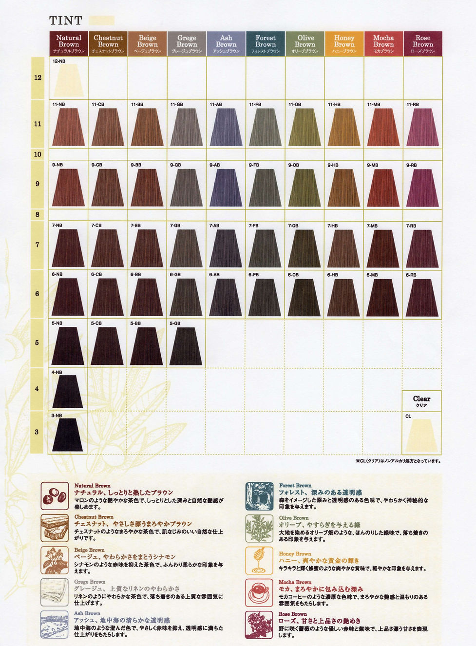 カラーチャートTINT