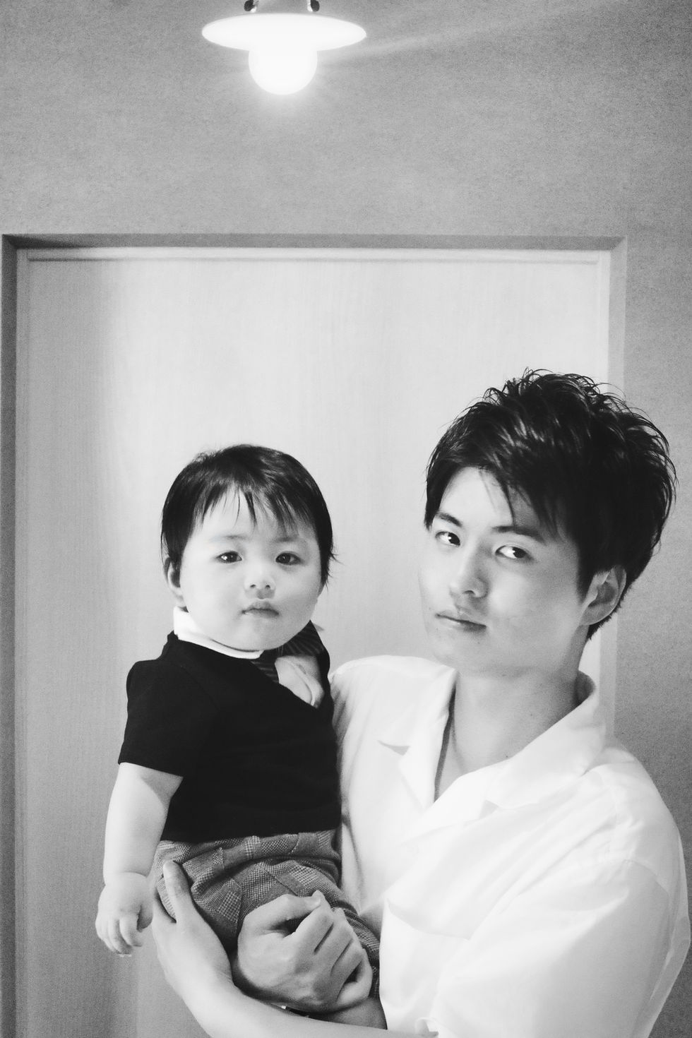 幸せな親子写真