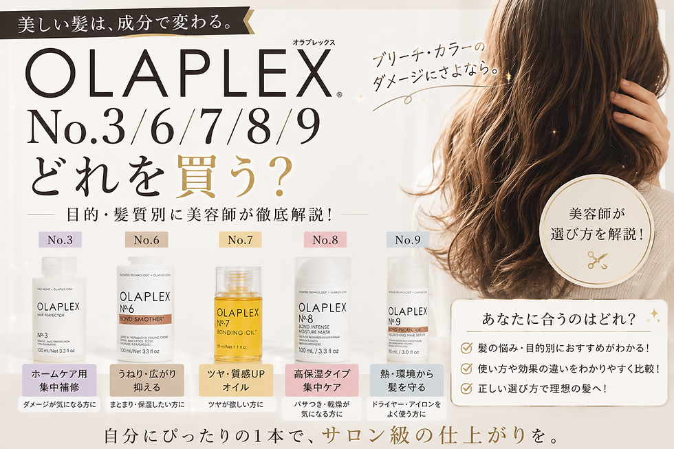 オラプレックスの種類と選び方を美容師が比較したヘアケア記事のアイキャッチ画像