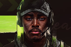 Zino Eduru - Manipulated face on a millitary uniform