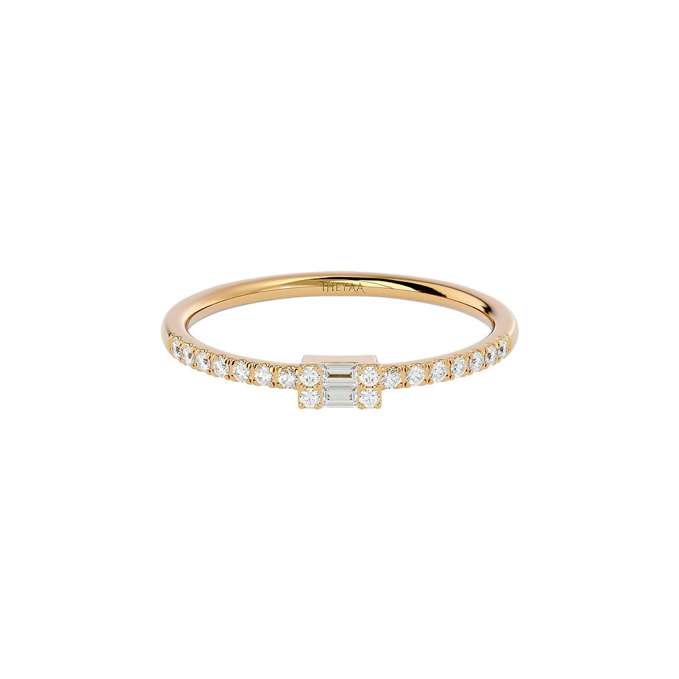 Thumbnail: Illusion Baguette Diamond  Band