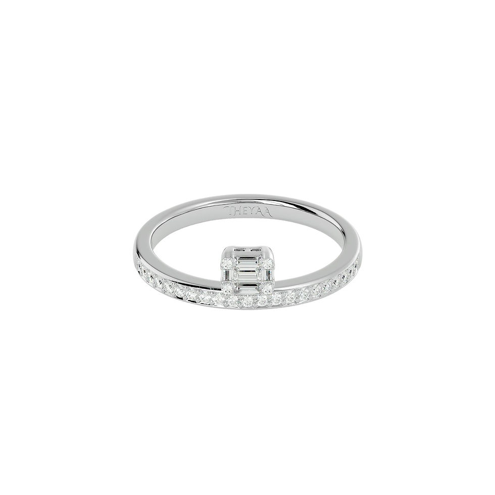 Thumbnail: Floating Illusion Diamond Ring