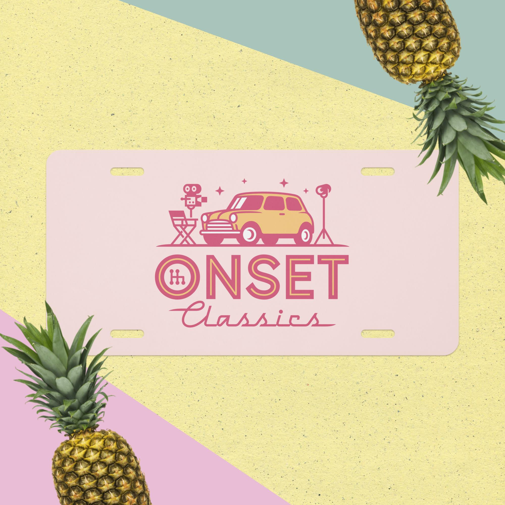 Vanity OnSet Classics license plate