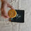 Thumbnail: lotus and cat square plate (black background)