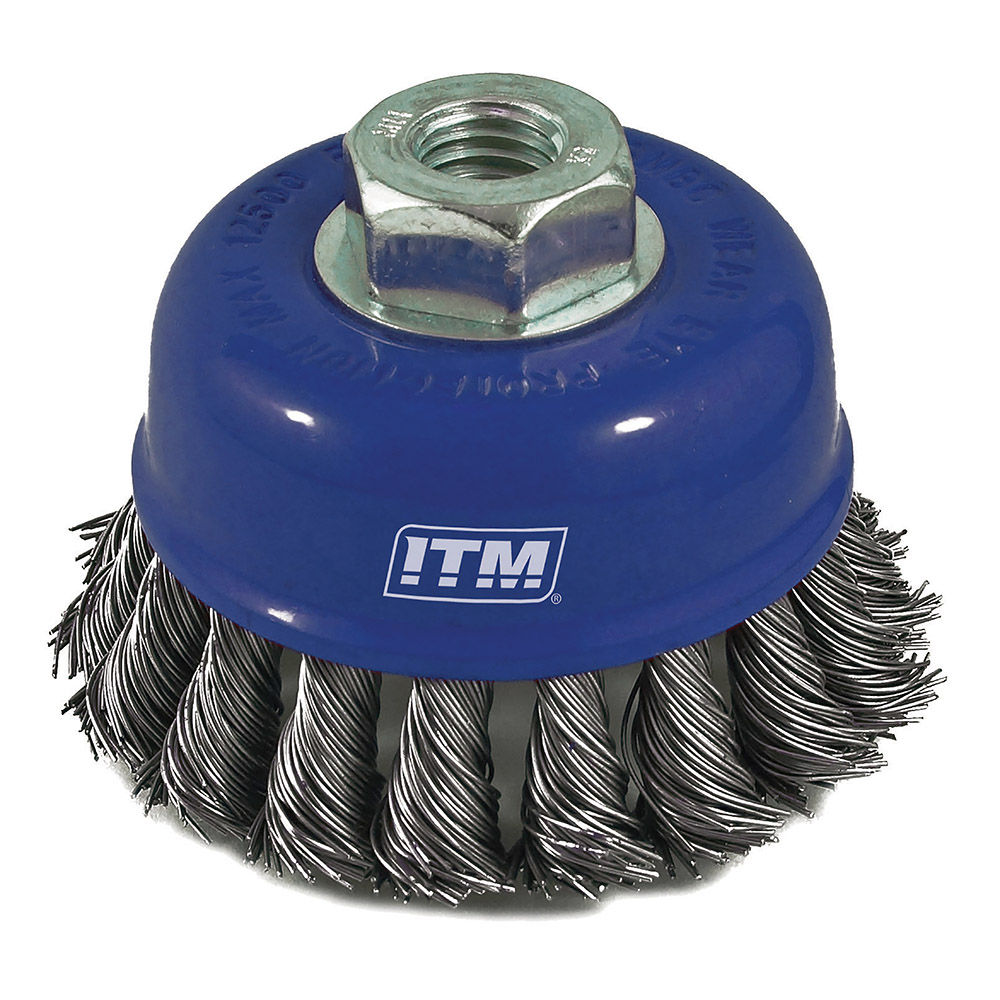 ITM Twist Knot Cup Brush Carbon Steel 100mm