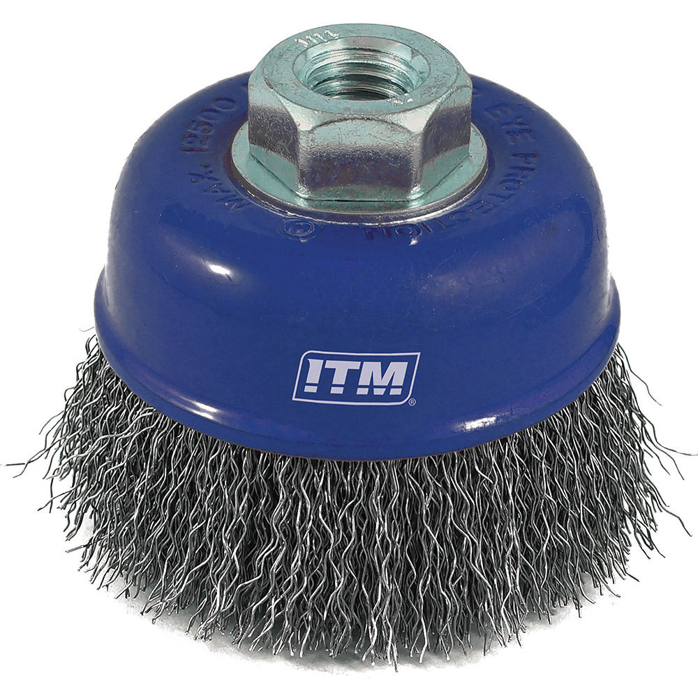 ITM Crimp Wire Cup Brush Carbon Steel 75mm