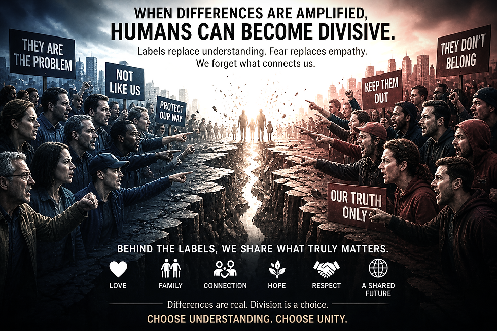 Humans become more divisive when our differences are amplified