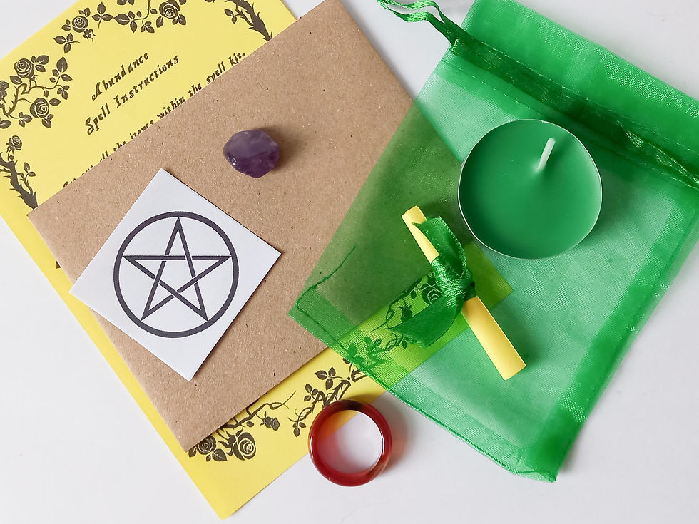 Spell Kit Agate Ring Bag A - F