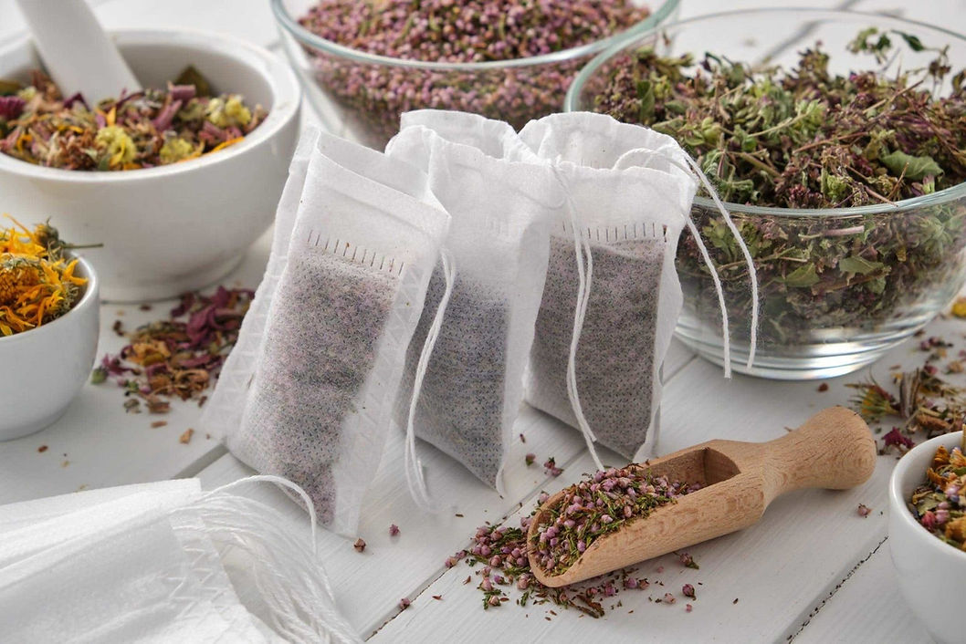 Homemade tea bags