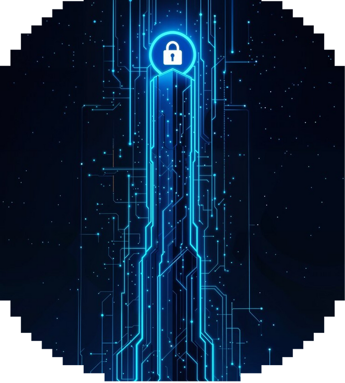 Tower with digital padlock top