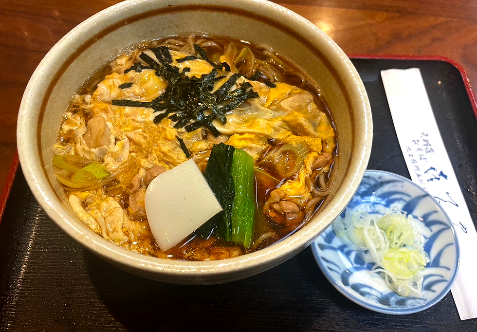A comforting bowl of udon noodles