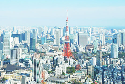 The Tokyo Tower and the city of Tokyo