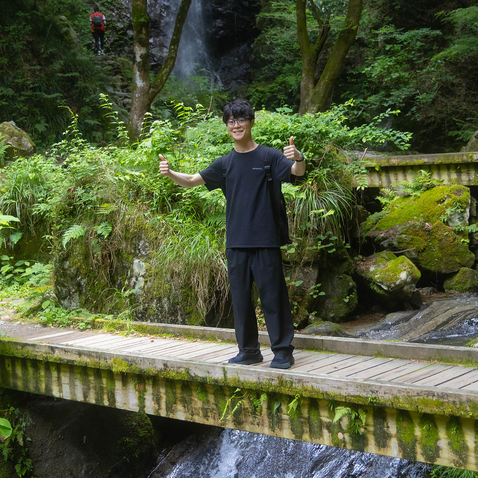 man standing on a scenic countryside hidden path
