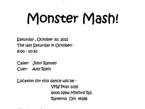 Come to the Monster Mash!!