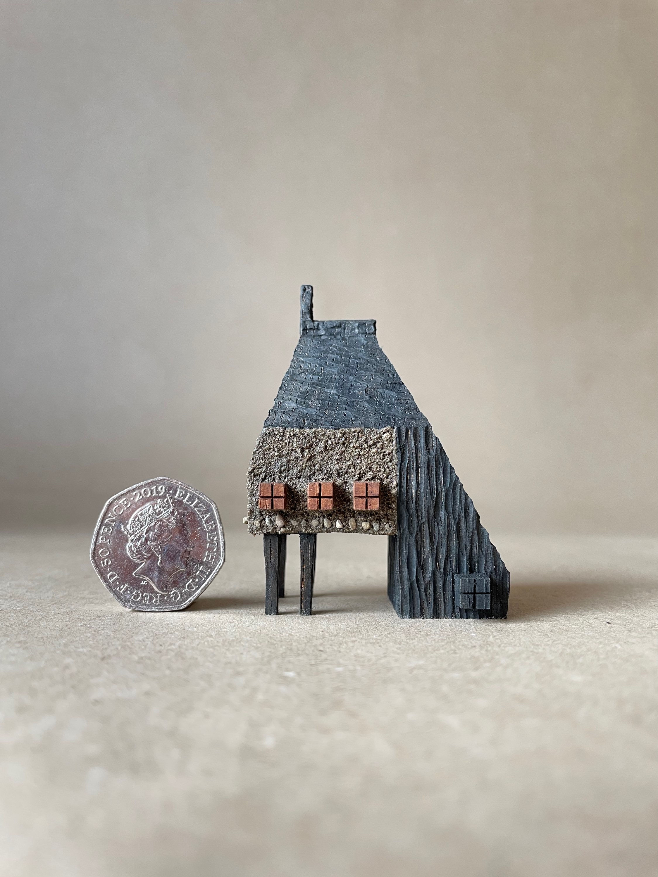 Stilts thatched house