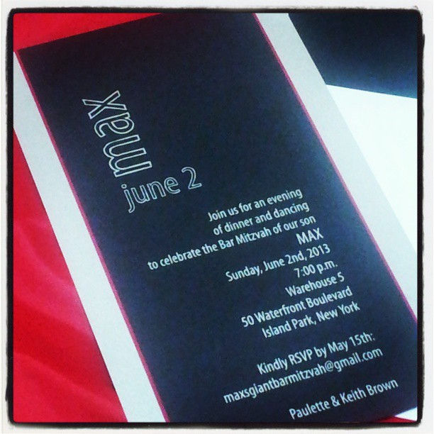 Bar Mitzvah Invitation