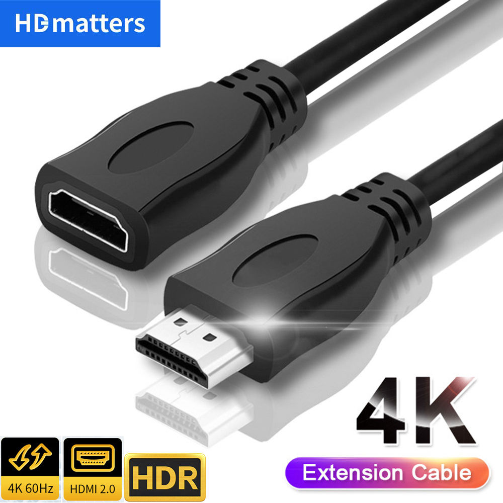 HDMI Extension cable 4K 60Hz HDR HDMI 2.0 Cable HDMI 2.0 Male to Female Extensio